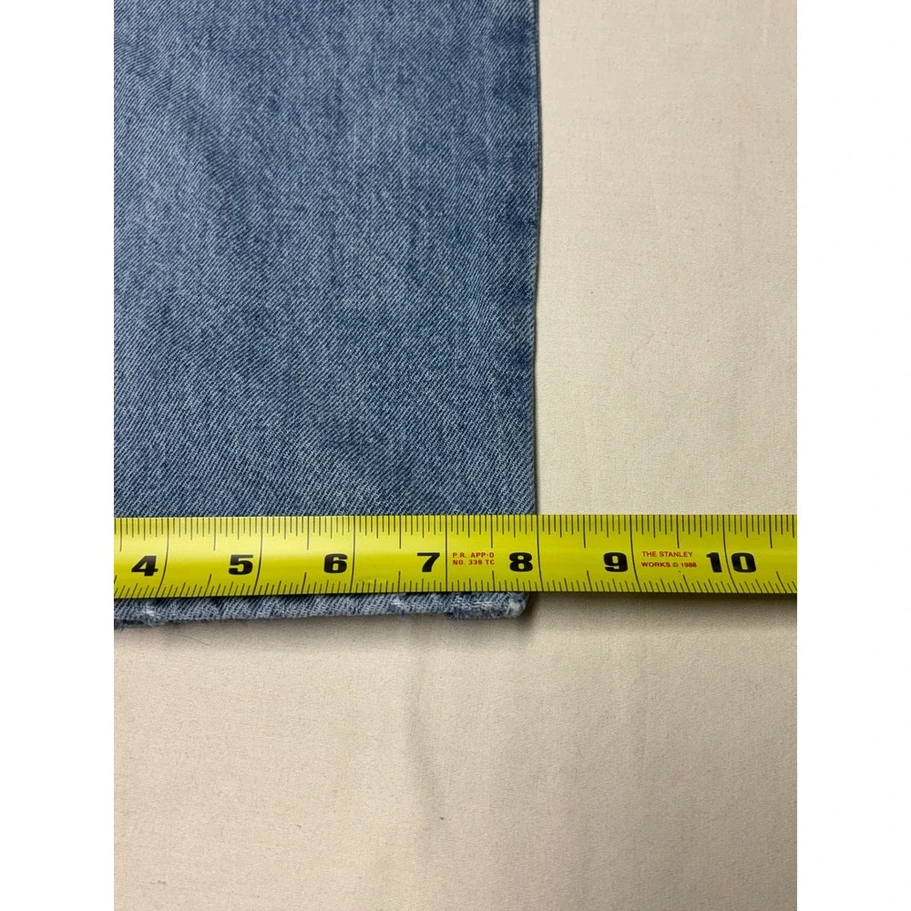 Levis SilverTab 94 Baggy Jeans Distressed Light Wash Blue Denim Womens W28 L31 - Picture 14 of 14